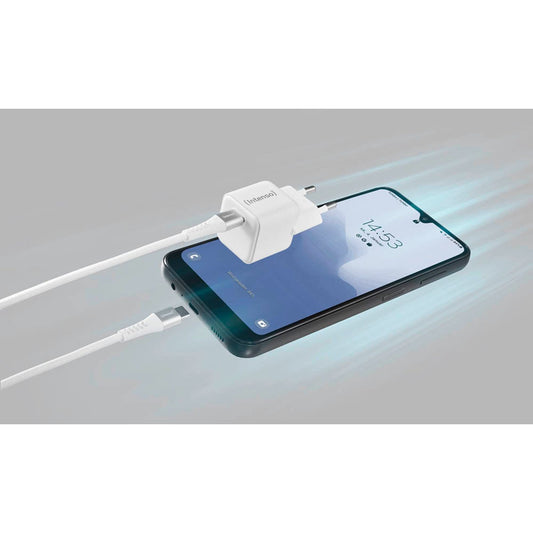 Intenso W30C + C315C USB-C Kabel GaN-Ladeadapter weiß, 30 Watt | 7803042