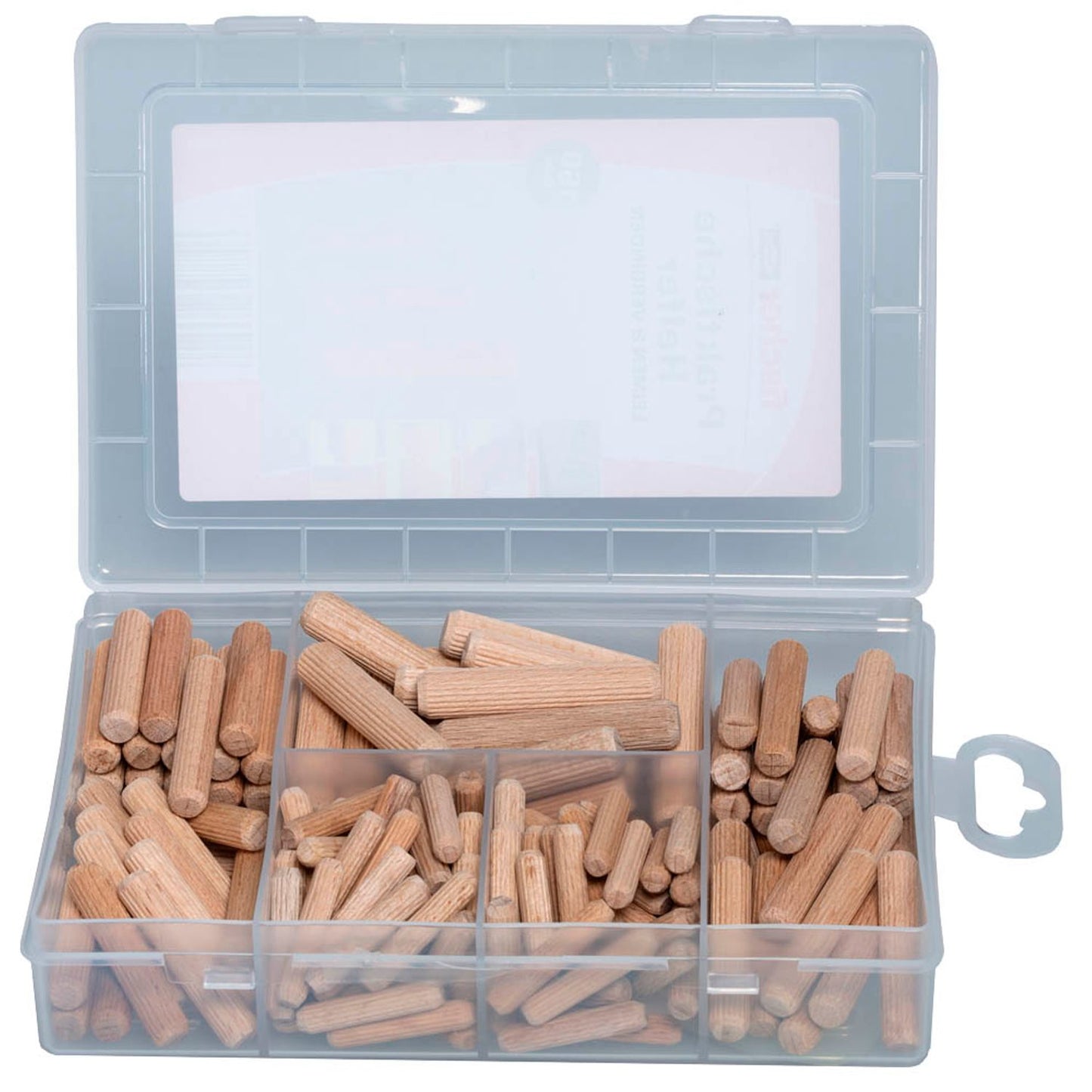 fischer Praktische Helfer Holzdübel-Sortiment Ø 6/8/10 mm 30/40/50 mm | 548597 | 1 Pack = 160 St.