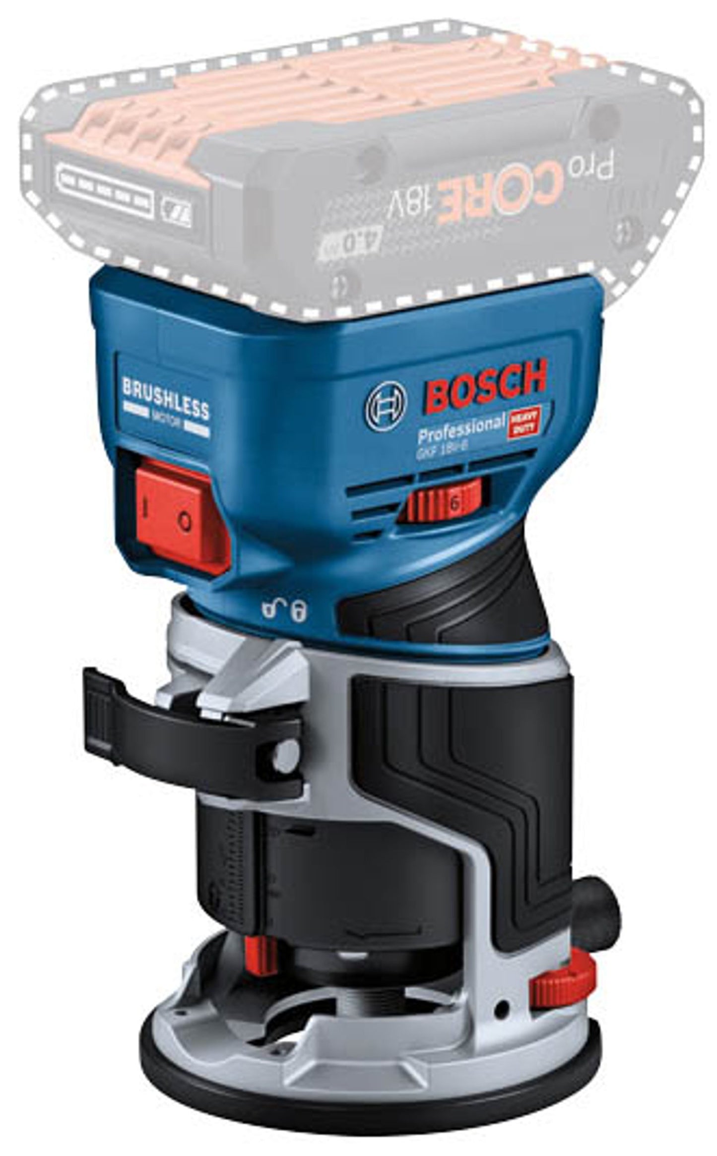 BOSCH Professional GKF 18V-8 Akku-Kantenfräse 18,0 V, ohne Akku
