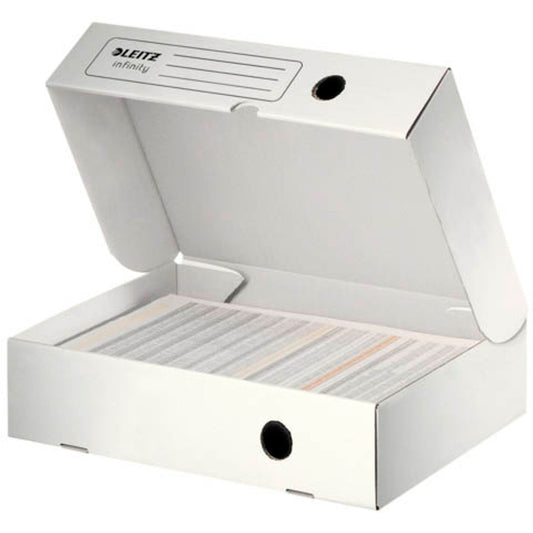 LEITZ Archivboxen Infinity weiß 25,5 x 33,0 x 8,0 cm | 61000000 | 1 Pack = 10 St.