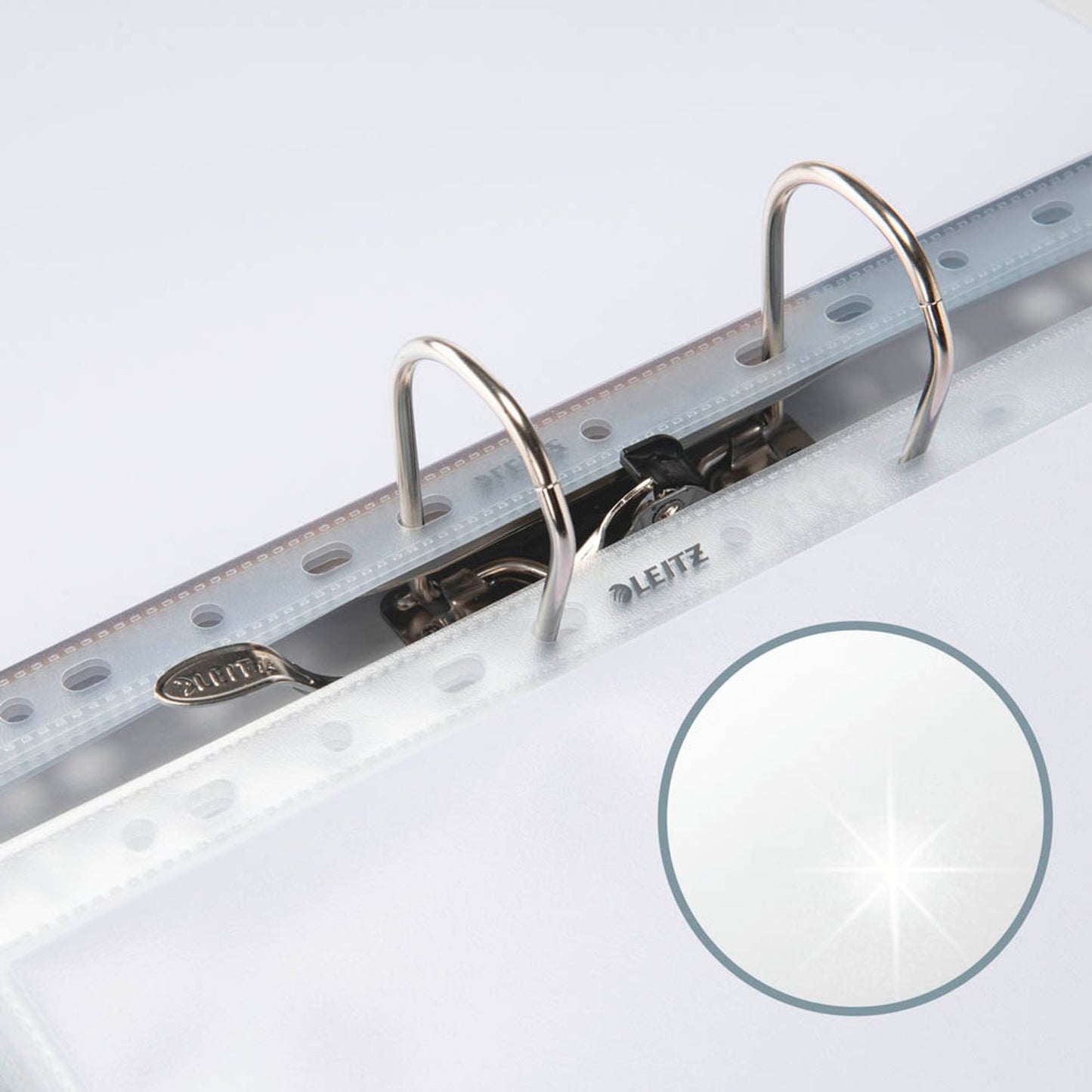 LEITZ Visitenkartenhüllen DIN A4 glasklar glatt 0,10 mm | 47583003 | 1 Pack = 10 St.