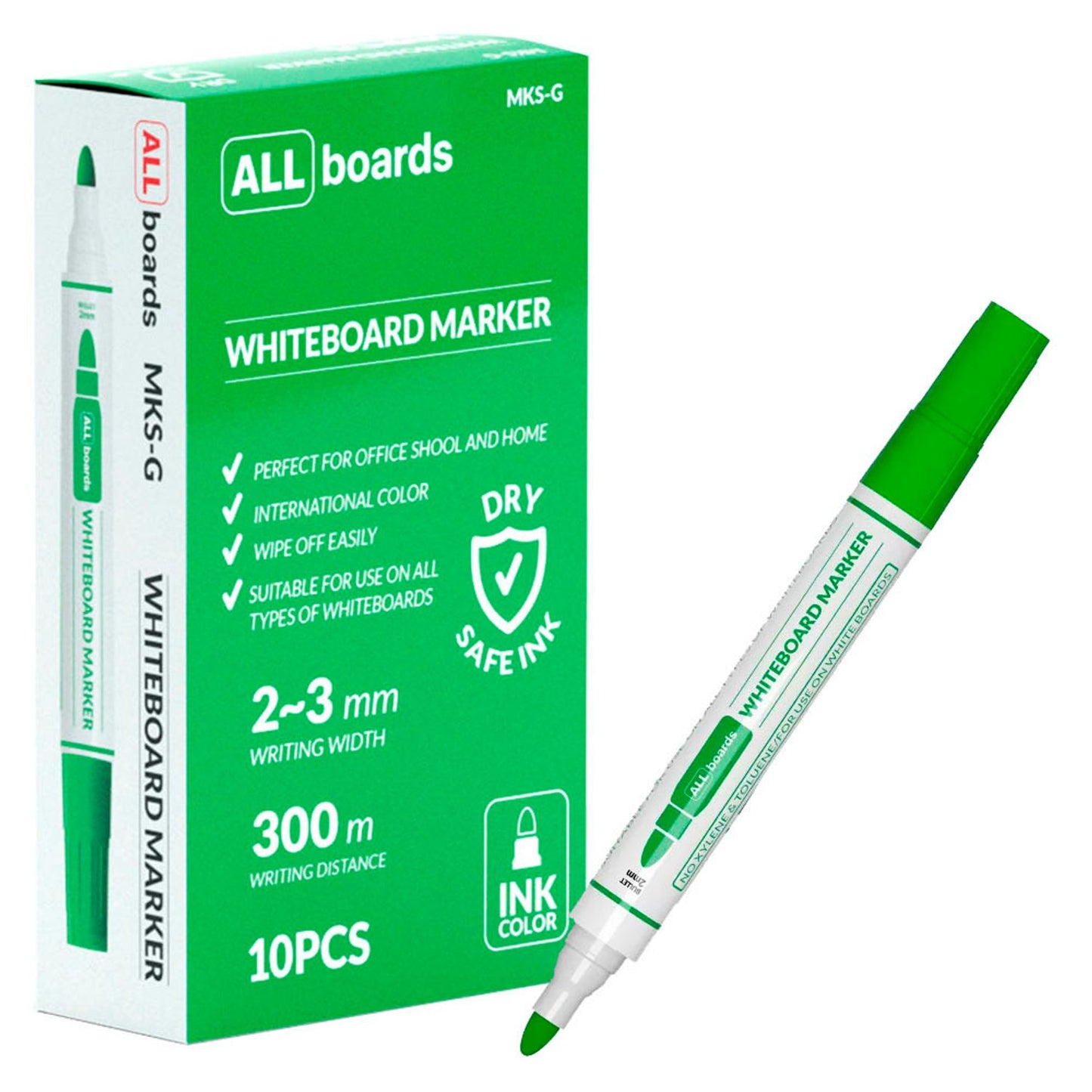 ALLboards Whiteboard-Marker-Set 2,0 - 3,0 mm, 10 St.