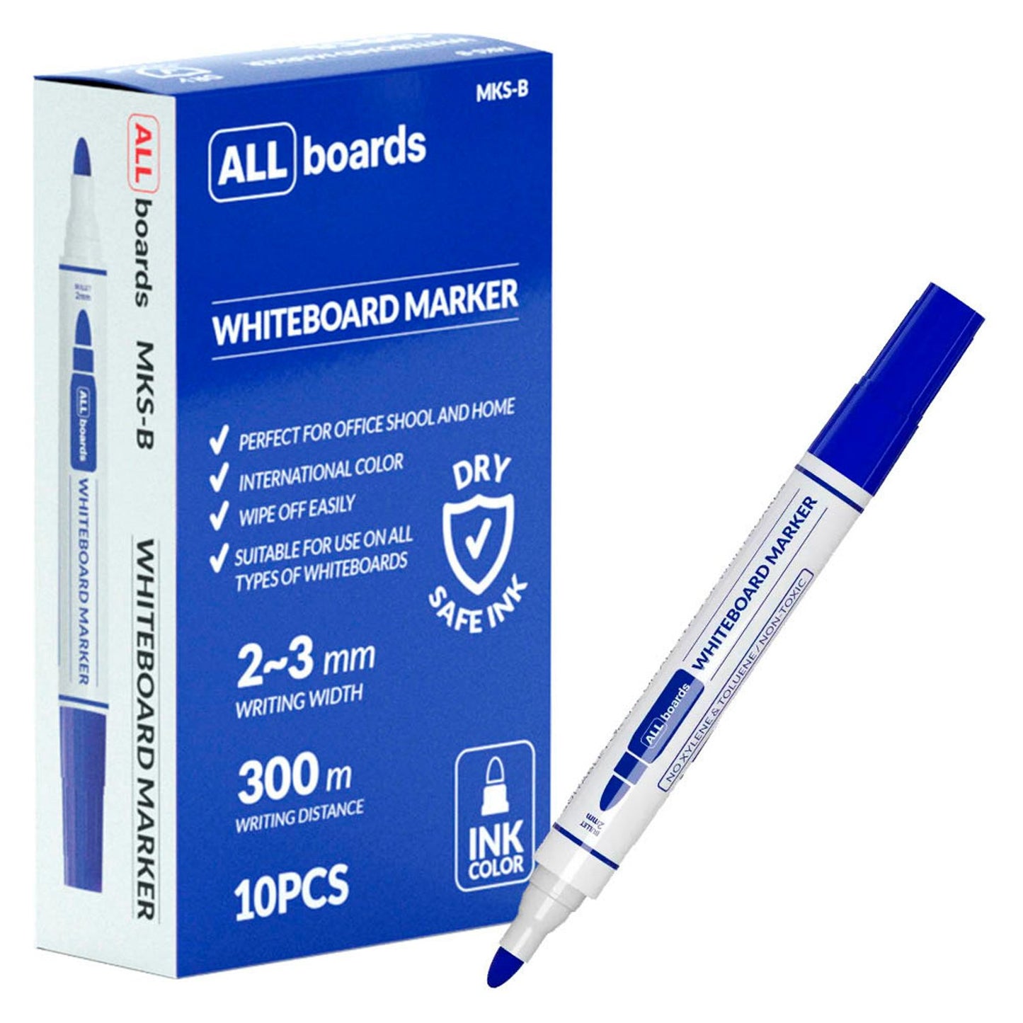 ALLboards Whiteboard-Marker-Set 2,0 - 3,0 mm, 10 St.