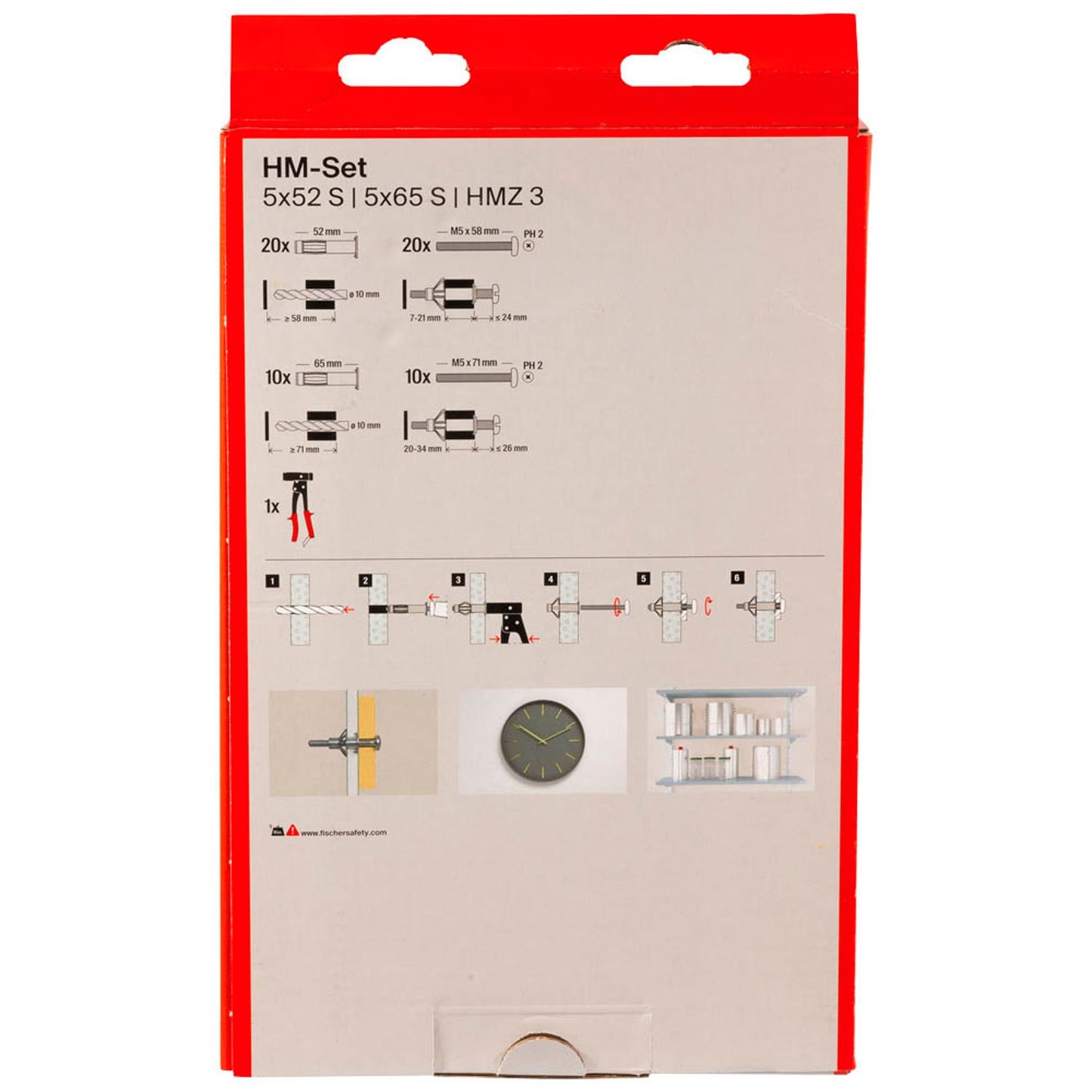 fischer HM/HMZ 3 Schrauben- und Dübel-Sortiment | 531389