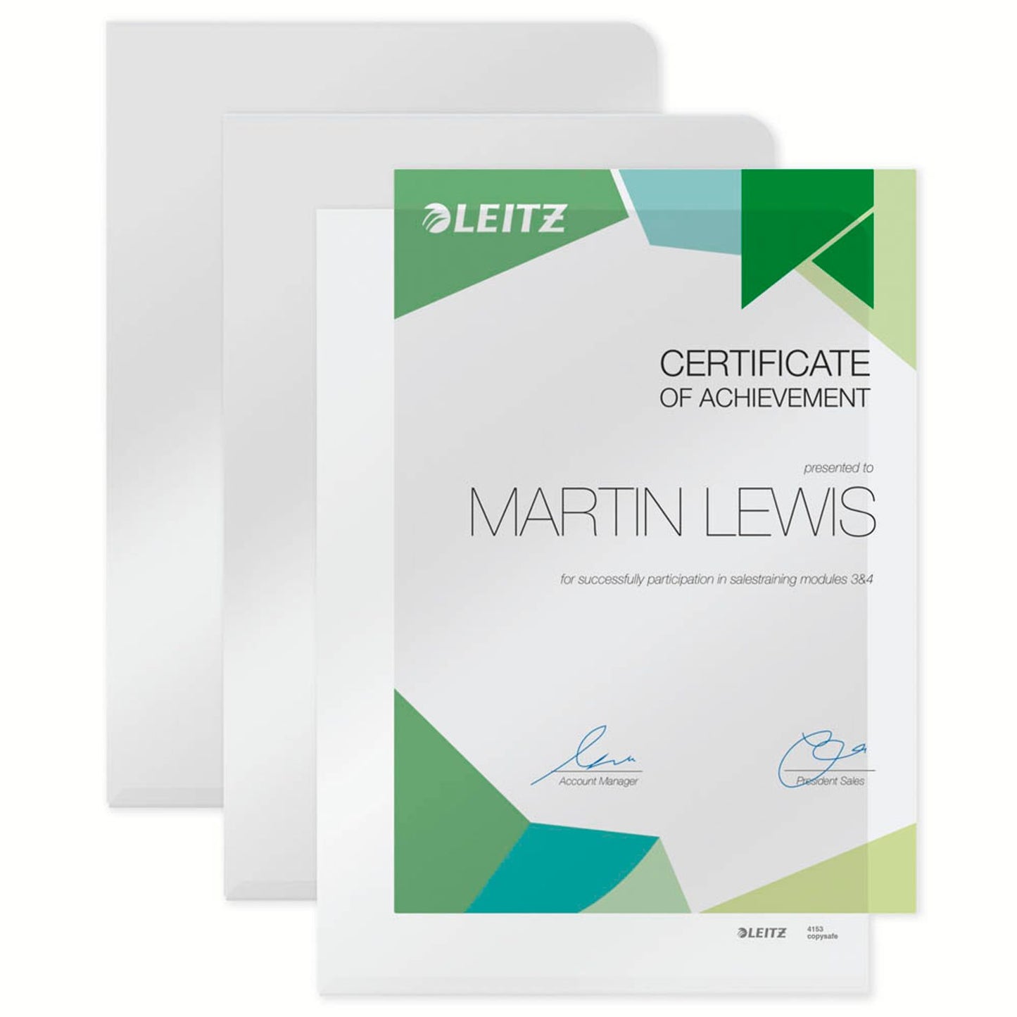 100 LEITZ Sichthüllen Super Premium 4153 DIN A4 glatt 0,15 mm
