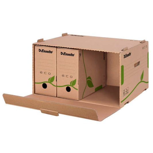 Esselte Archivcontainer ECO braun 43,9 x 34,0 x 25,9 cm | 623919 | 1 Pack = 10 St.
