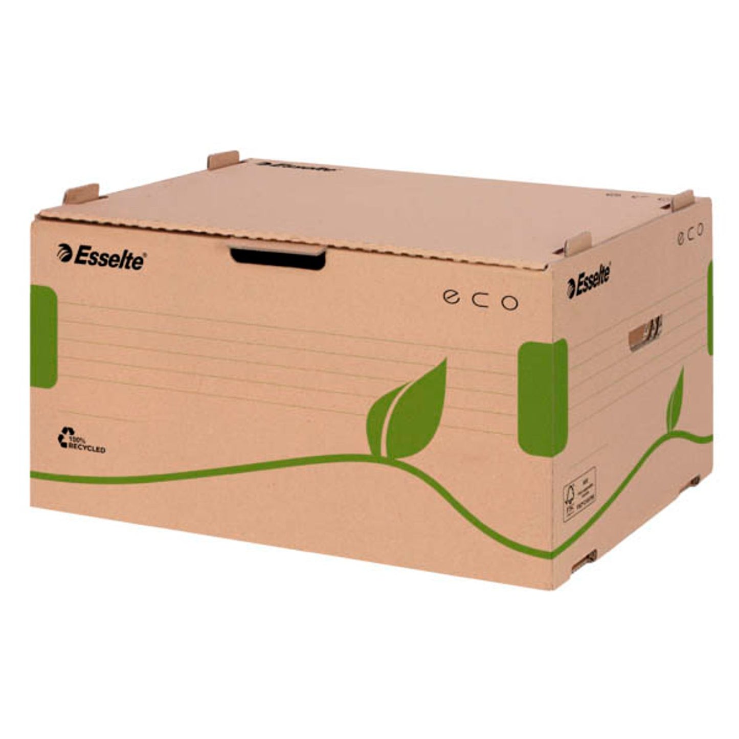 Esselte Archivcontainer ECO braun 43,9 x 34,0 x 25,9 cm | 623919 | 1 Pack = 10 St.