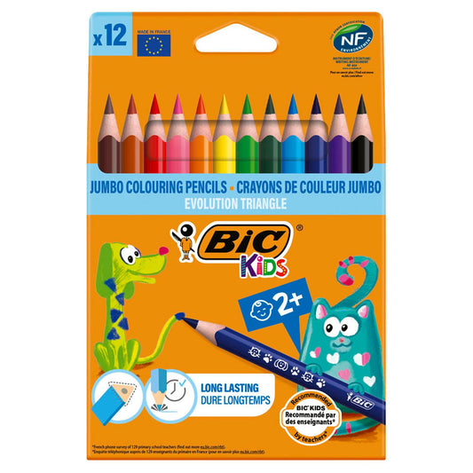 BIC Kids Evolution Triangle Buntstifte farbsortiert | 82973511 | 1 Pack = 12 St.