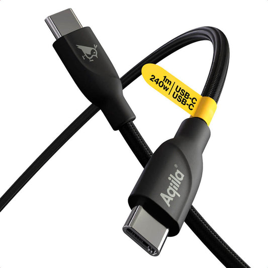 Aqiila® CB11 Ladekabel schwarz, 240 Watt