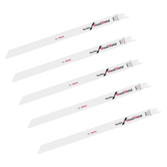 BOSCH S 1222 VF Flexible for Wood and Metal Säbelsägeblätter | 2608656022 | 1 Pack = 5 St.