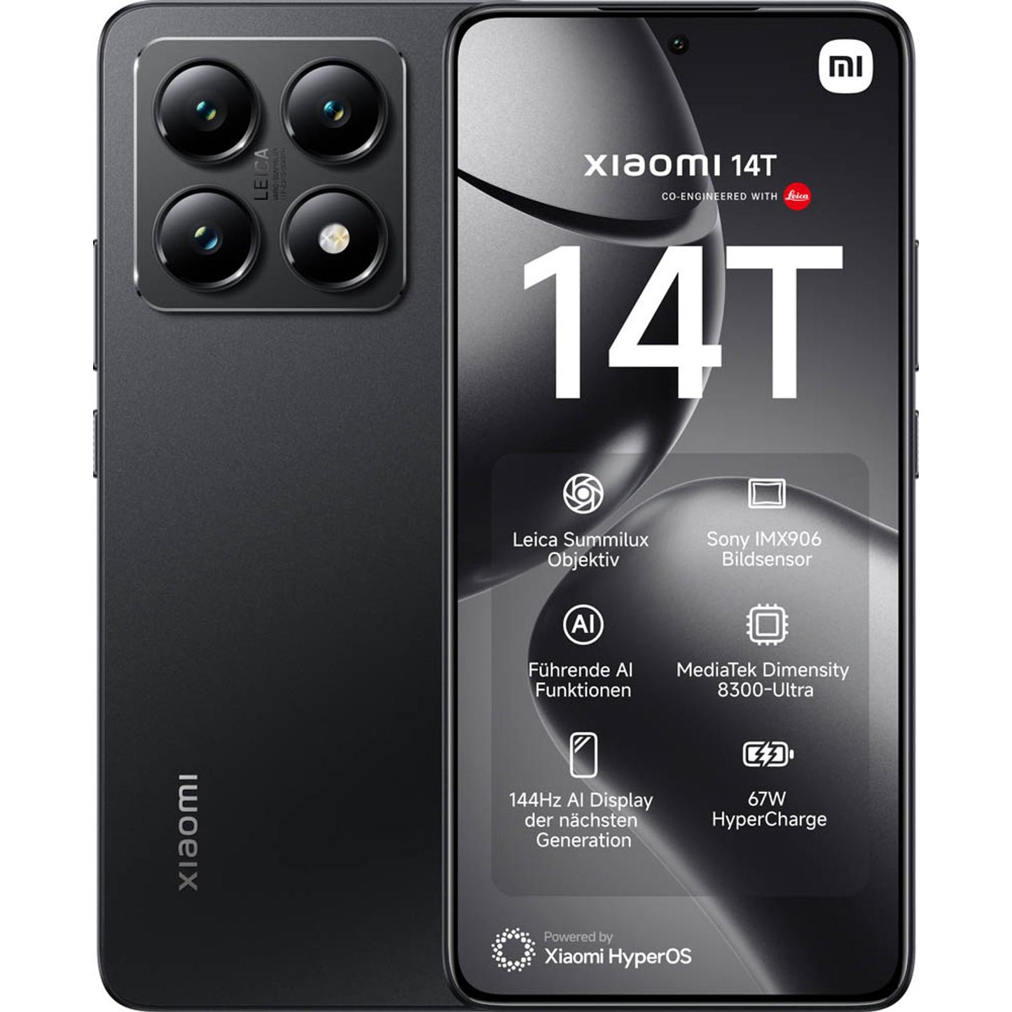 Xiaomi 14T Dual-SIM-Smartphone titan schwarz 256 GB | MZB0HUBEU