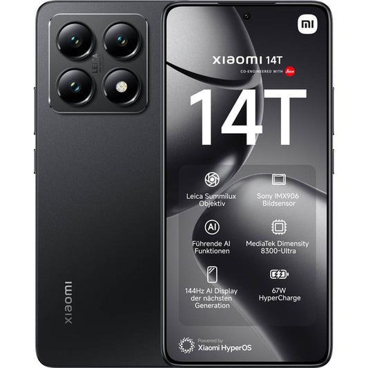 Xiaomi 14T Dual-SIM-Smartphone titan schwarz 256 GB | MZB0HUBEU