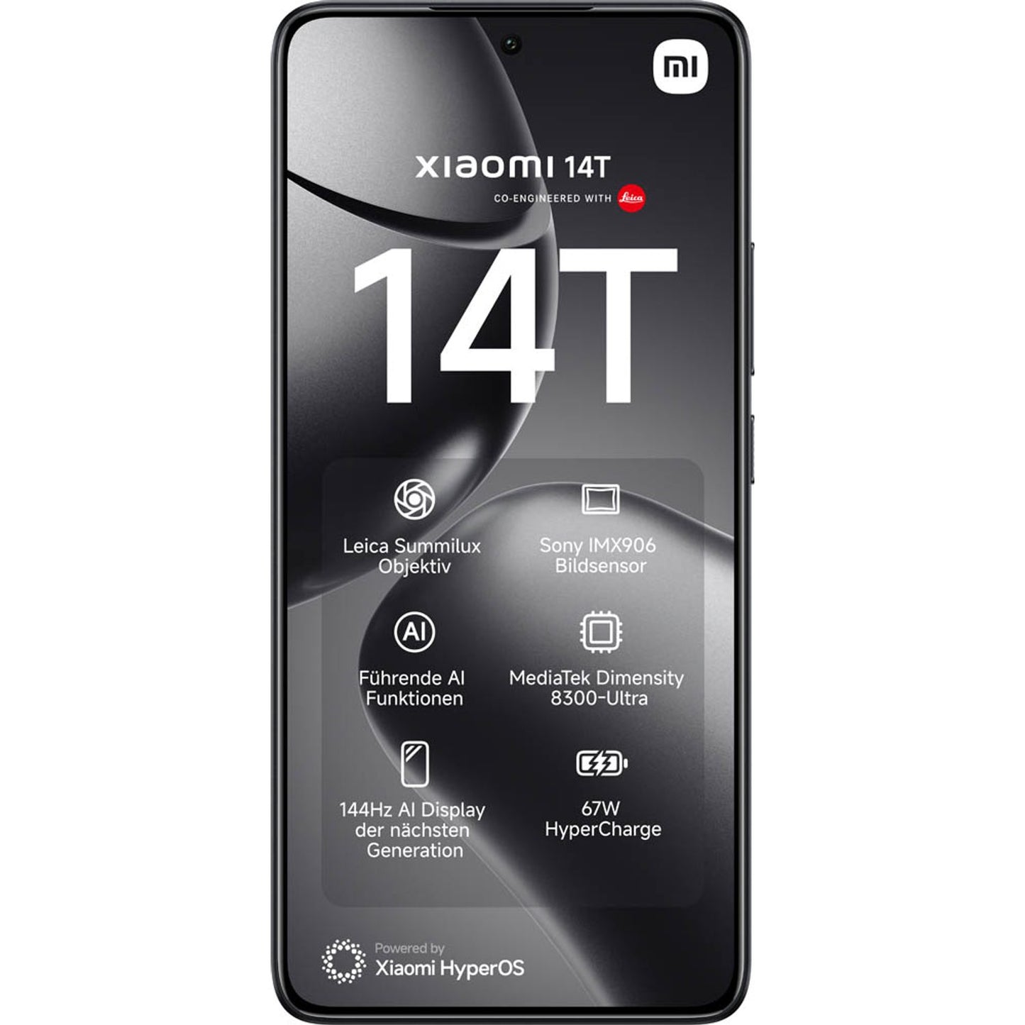 Xiaomi 14T Dual-SIM-Smartphone titan schwarz 256 GB | MZB0HUBEU