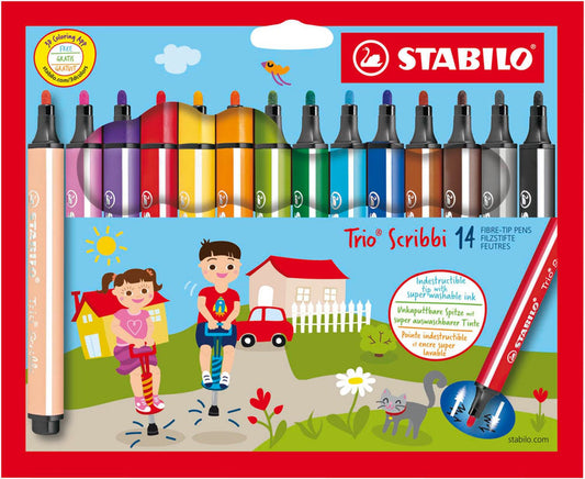 STABILO Trio® Scribbi Filzstifte farbsortiert