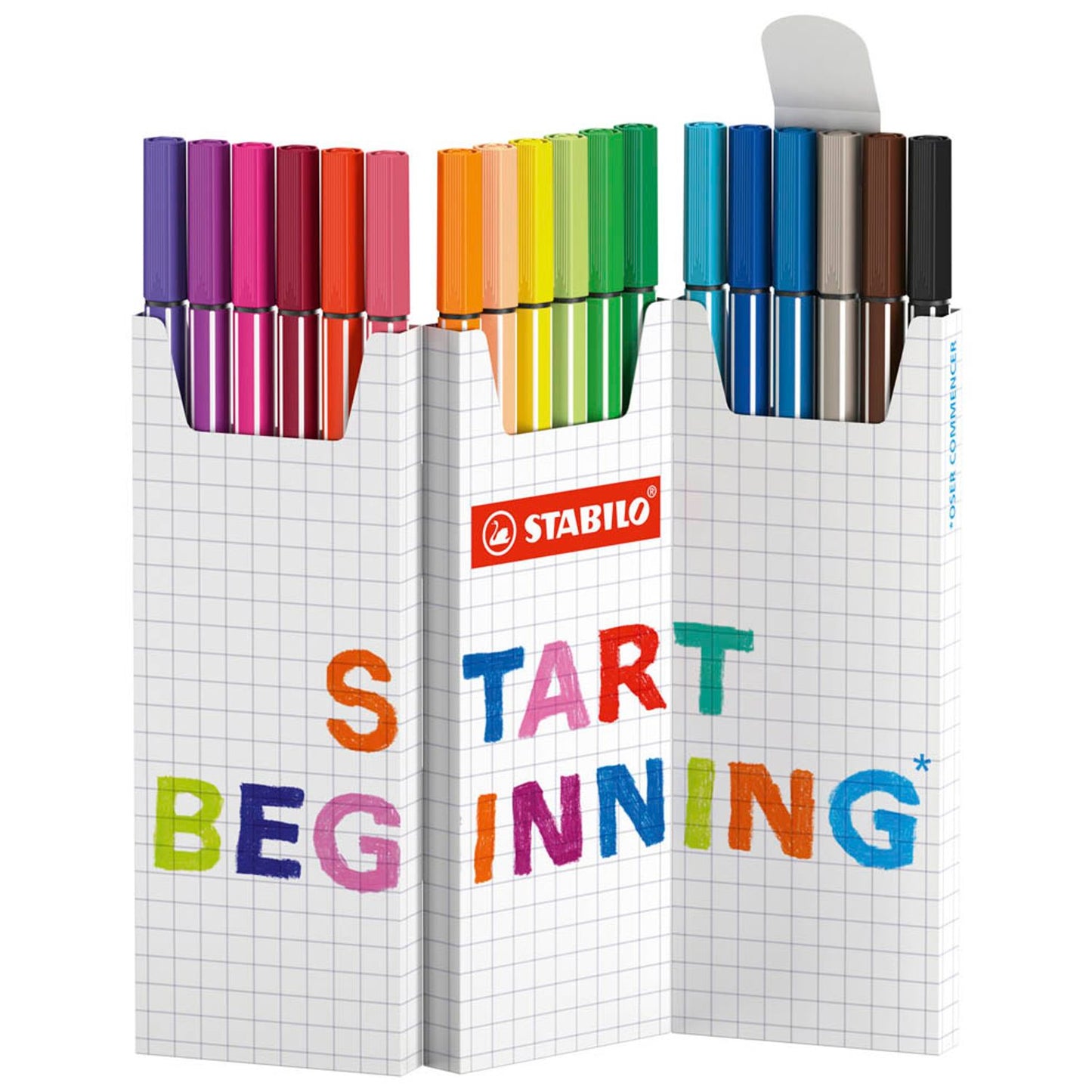 STABILO Pen 68 Filzstifte farbsortiert | 6818/8 | 1 Pack = 18 St.