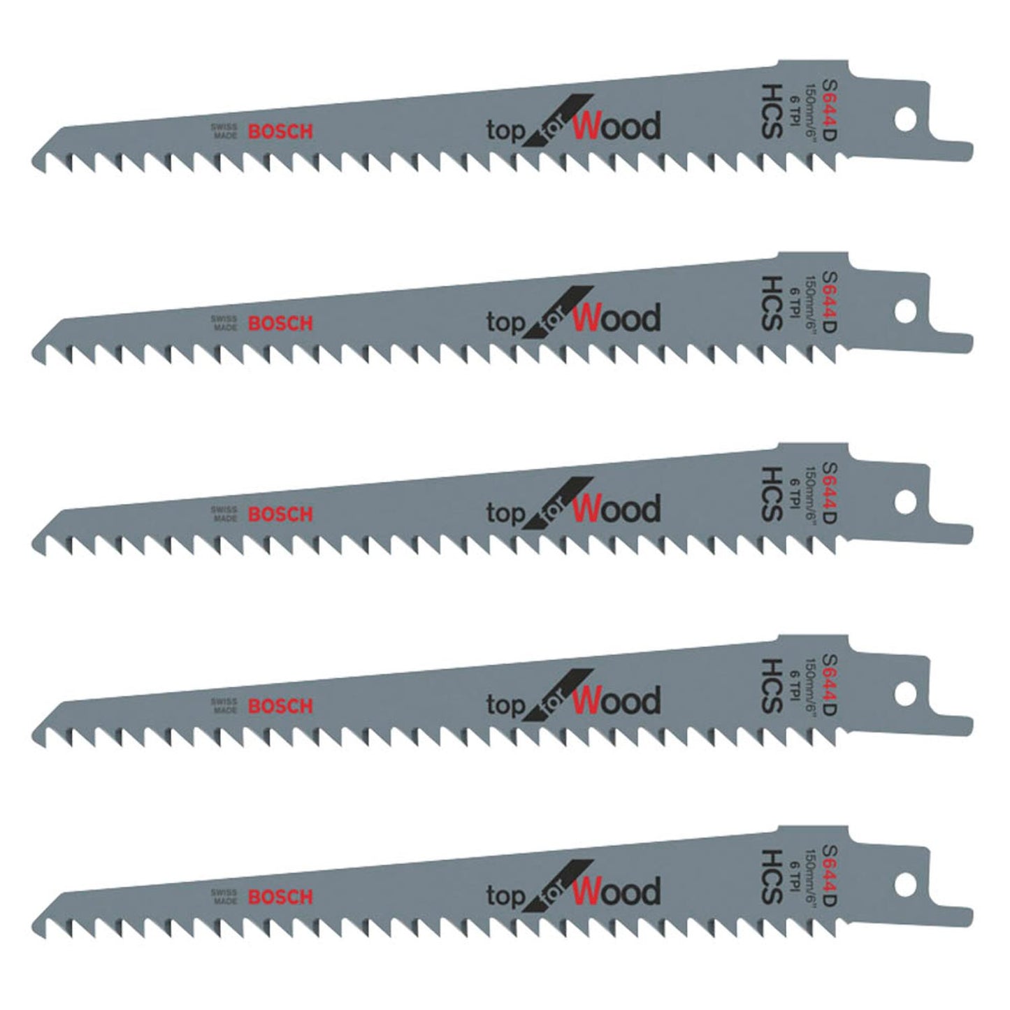 BOSCH S 644 D Top for Wood Säbelsägeblätter | 2608650673 | 1 Pack = 5 St.