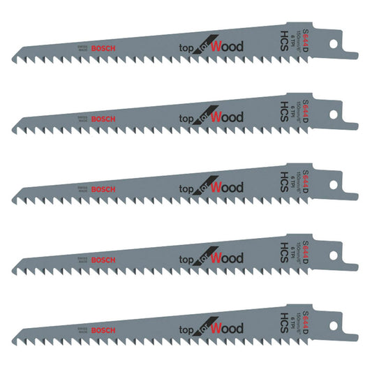BOSCH S 644 D Top for Wood Säbelsägeblätter | 2608650673 | 1 Pack = 5 St.
