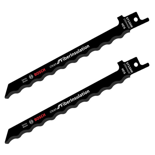 BOSCH S 713 AW Clean for Fibre Insulation Säbelsägeblätter | 2608635521 | 1 Pack = 2 St.