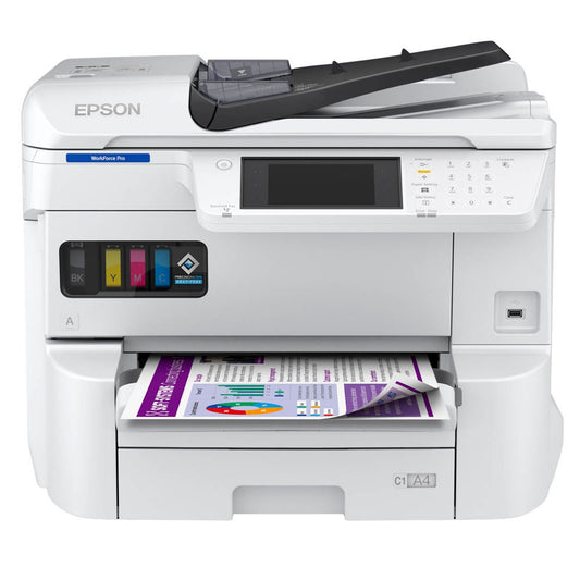 EPSON WorkForce Pro EM-C7100DWF 4 in 1 Tintenstrahl-Multifunktionsdrucker grau | C11CL35401