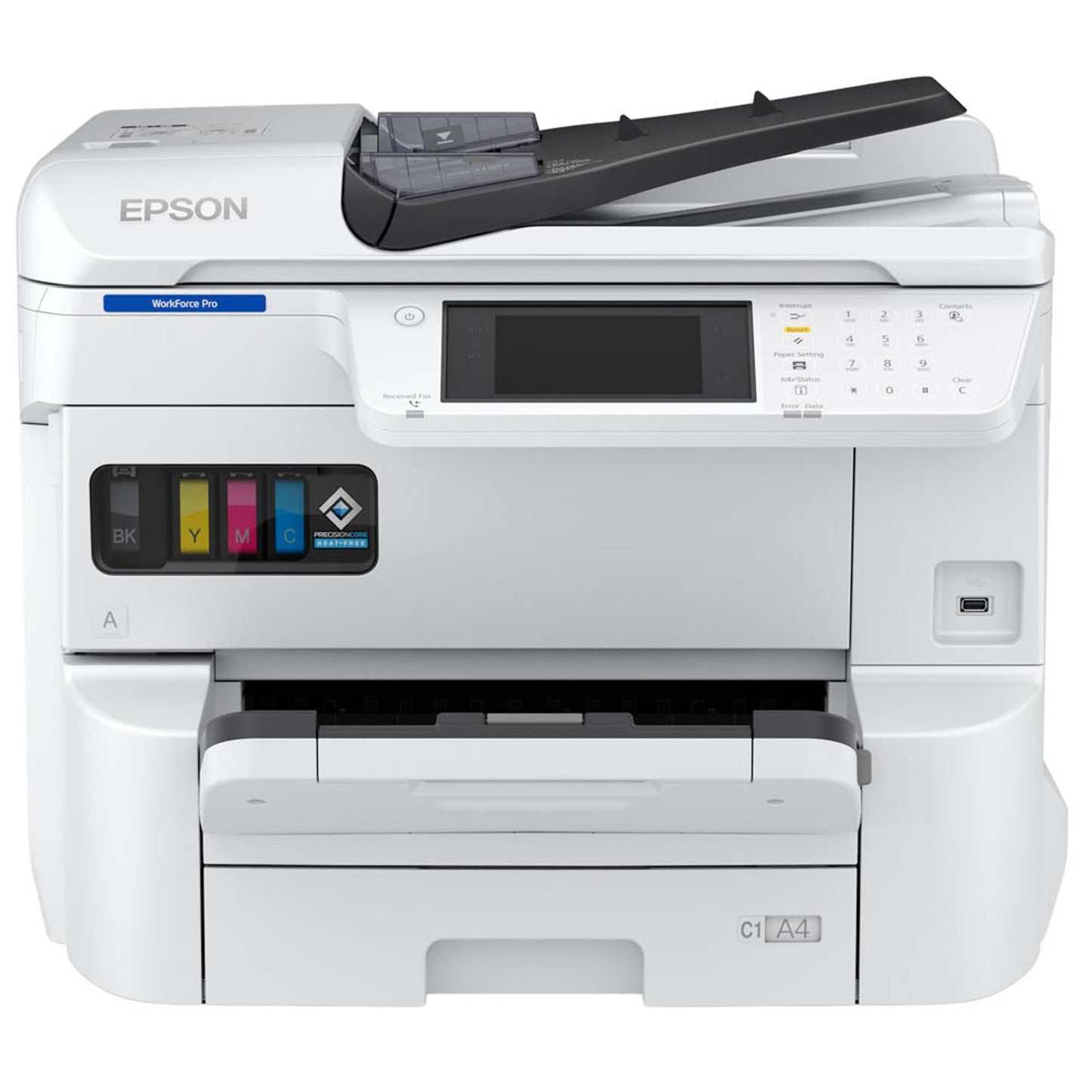EPSON WorkForce Pro EM-C7100DWF 4 in 1 Tintenstrahl-Multifunktionsdrucker grau | C11CL35401