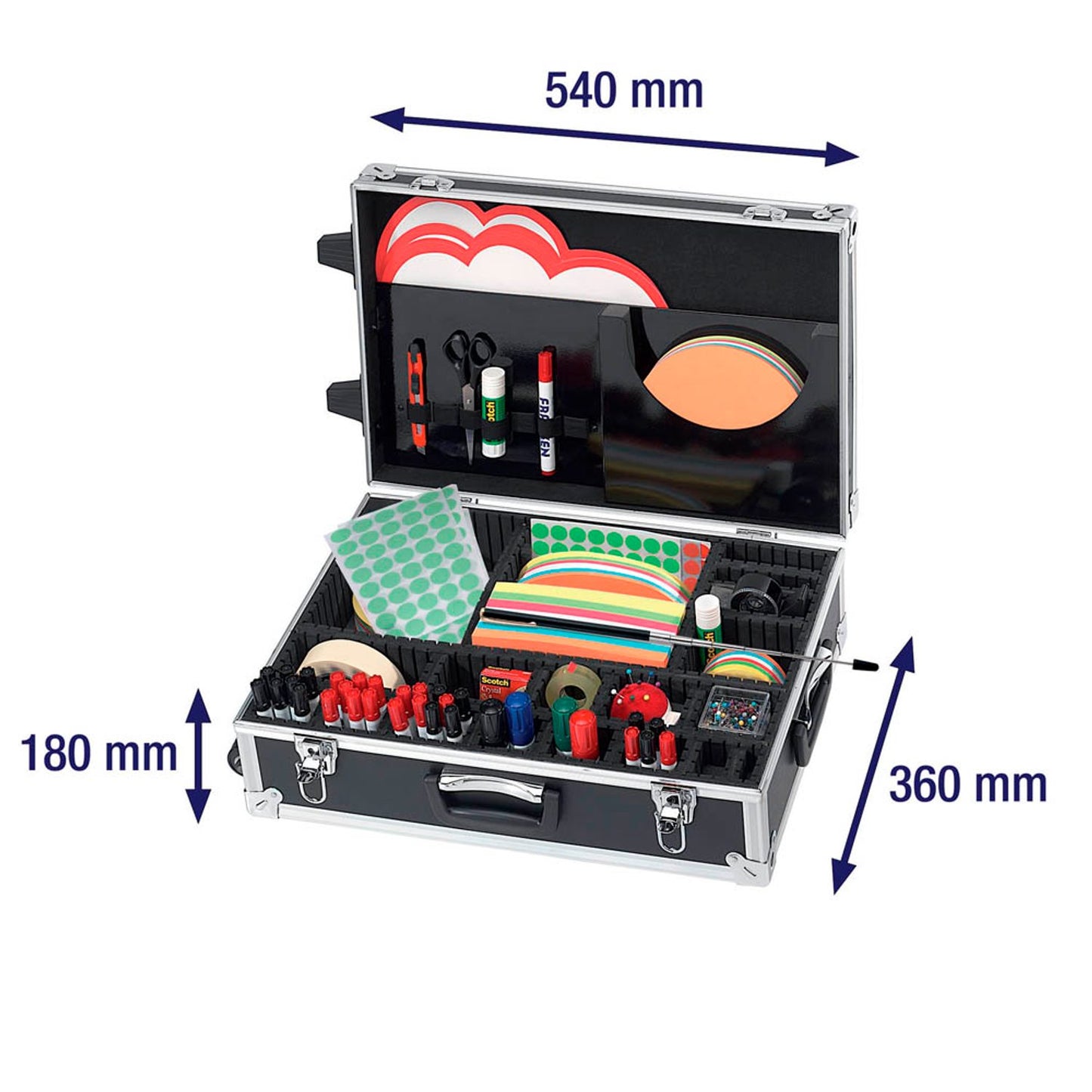 FRANKEN Moderationskoffer TRAINER 3.156 Teile | UMKR