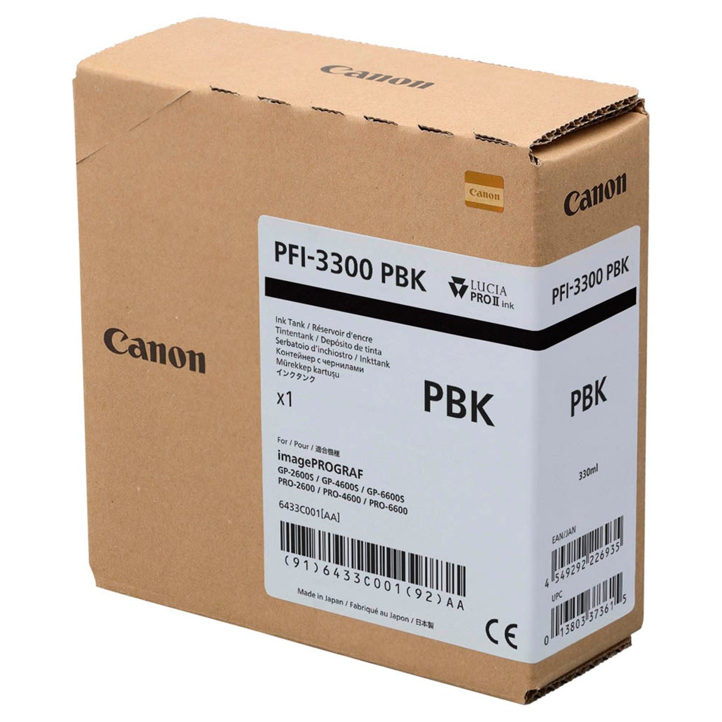Canon PFI-3300 Foto schwarz Druckerpatrone | 6433C001