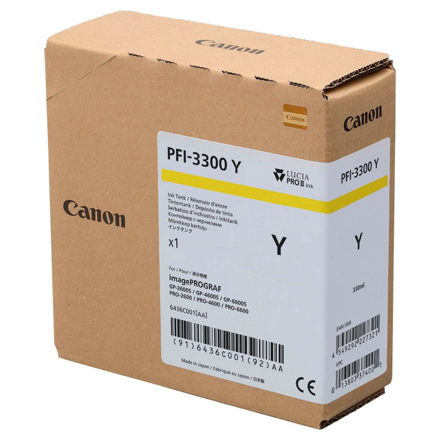 Canon PFI-3300 gelb Druckerpatrone | 6436C001