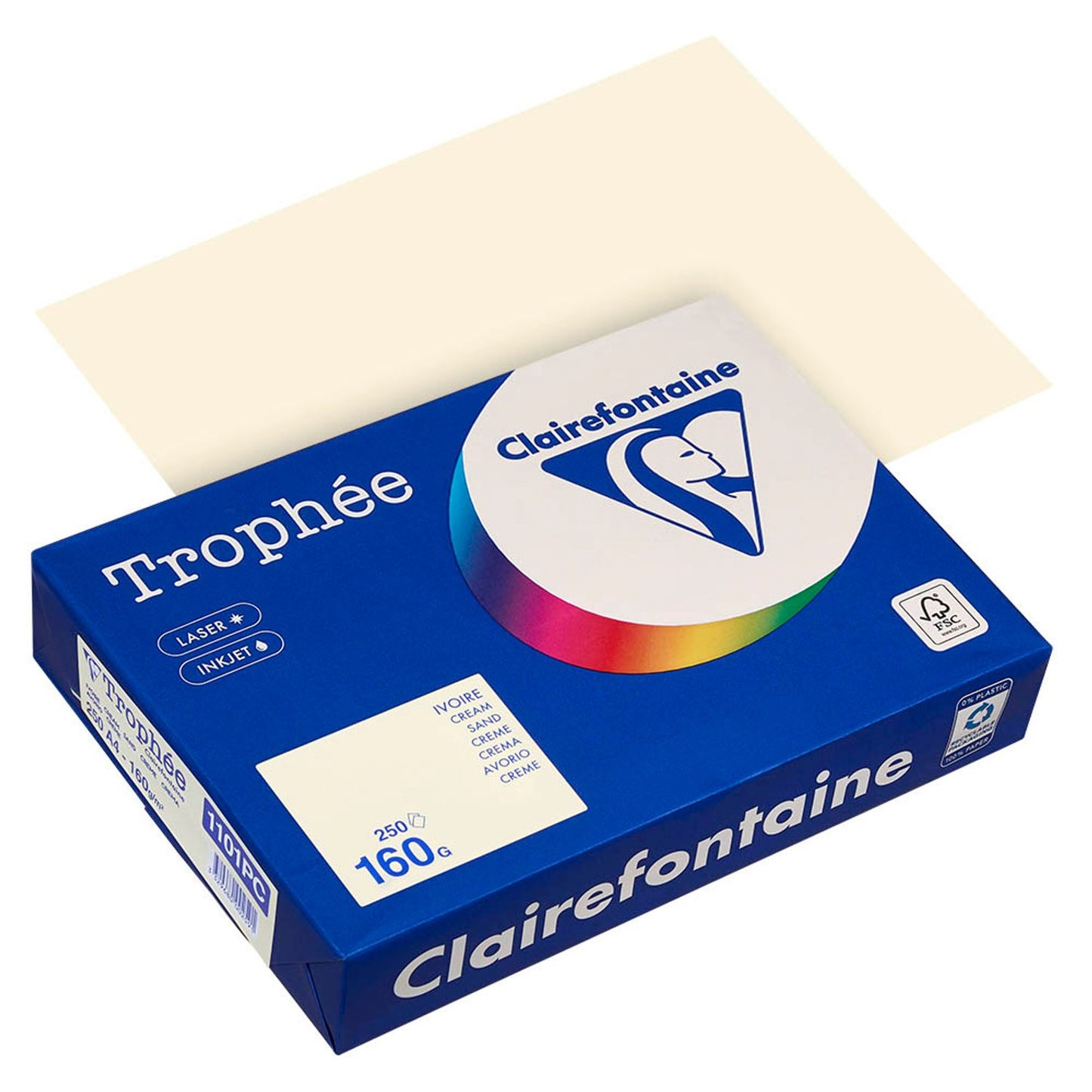 Clairefontaine Kopierpapier Trophée DIN A4 160 g/qm 250 Blatt