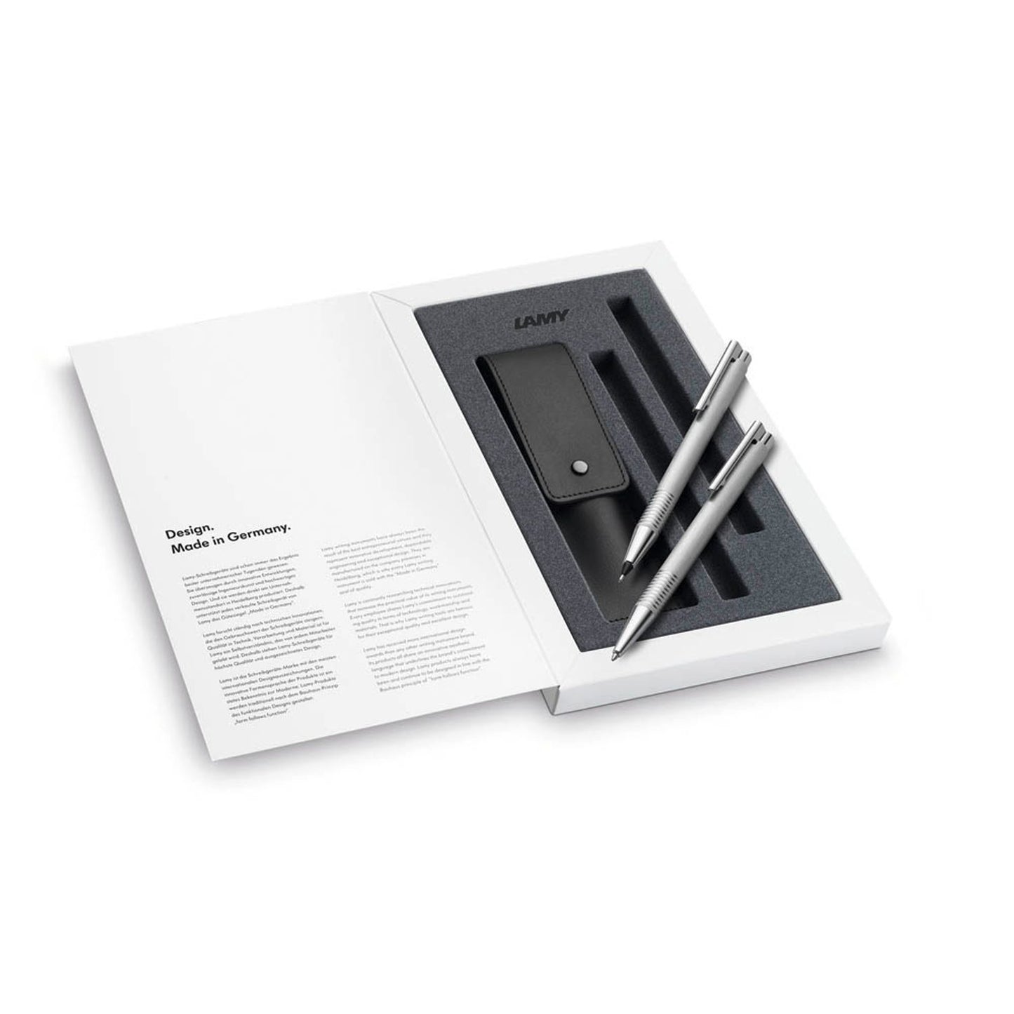LAMY Schreibset logo brushed schwarz | 1240662