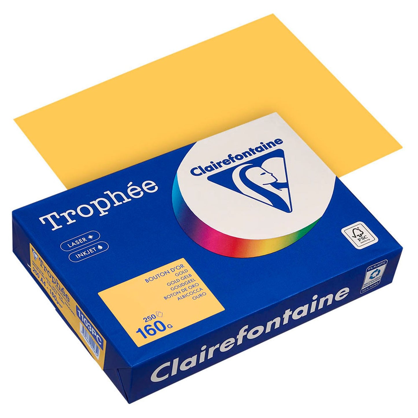 Clairefontaine Kopierpapier Trophée DIN A4 160 g/qm 250 Blatt