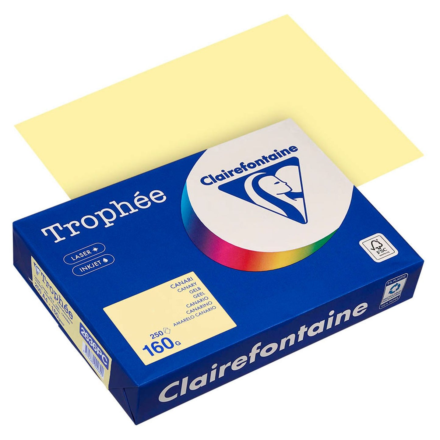 Clairefontaine Kopierpapier Trophée DIN A4 160 g/qm 250 Blatt