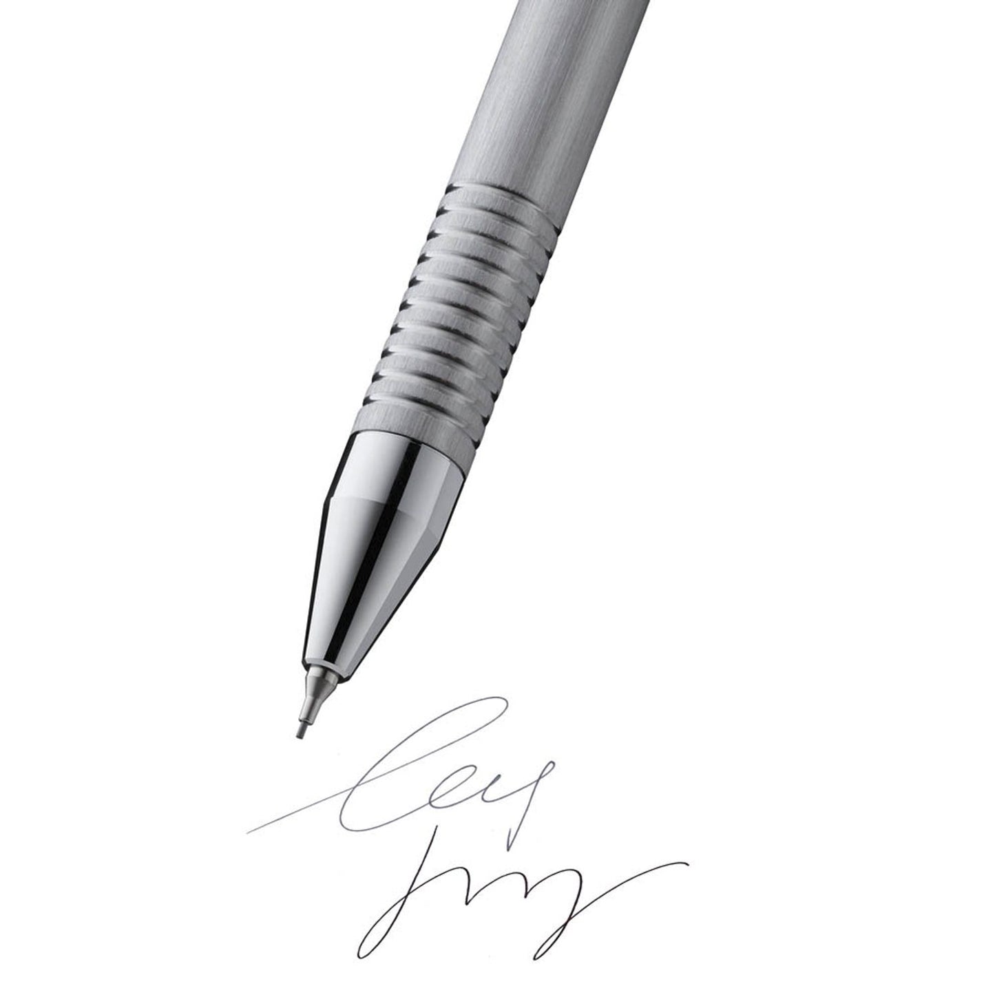 LAMY Kugelschreiber logo twin pen Multifunktionsstift silber, Schreibfarbe: schwarz | 1217730