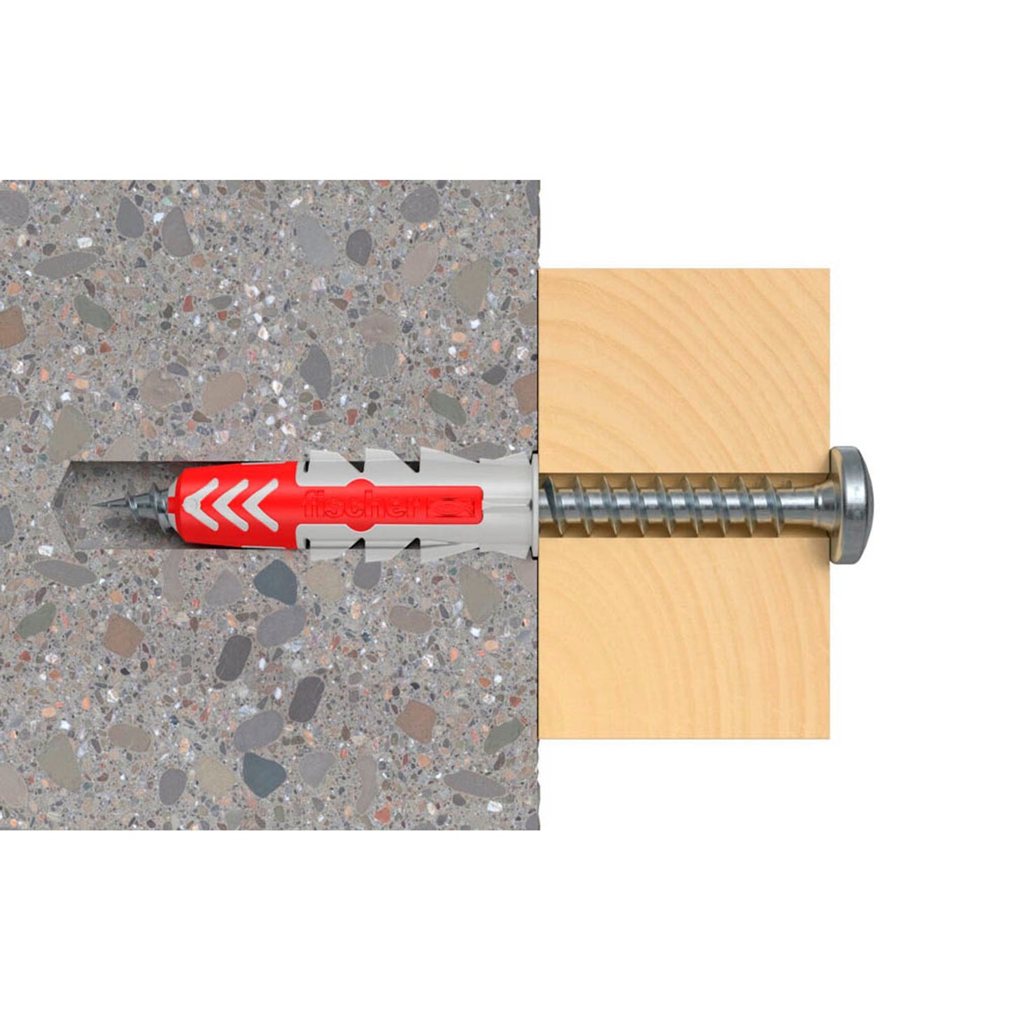 fischer DuoPower 6x30 S PH TX Dübel mit Schrauben Ø 6 mm x 30 mm | 545838 | 1 Pack = 100 St.