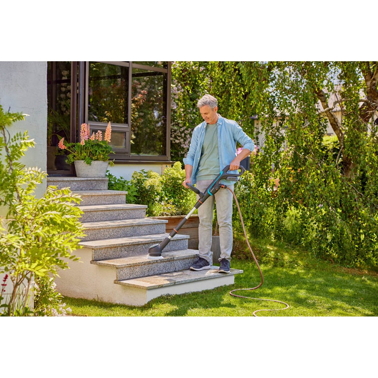 GARDENA Metall Stielverlängerung für AquaBrush | 14845-20
