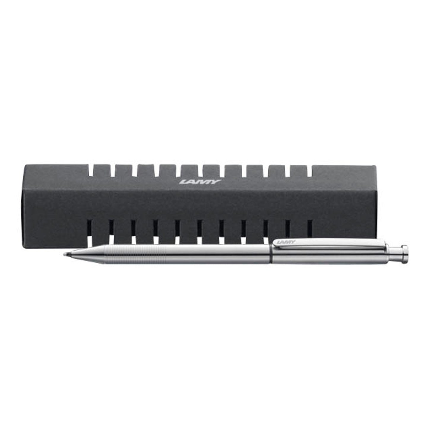 LAMY Kugelschreiber st twin pen Multifunktionsstift silber, Schreibfarbe: schwarz | 1204340