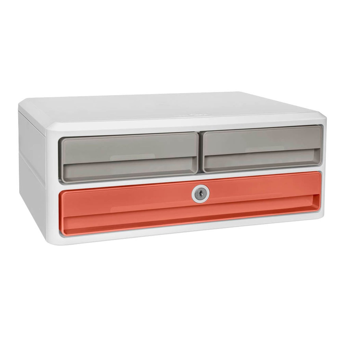 cep Schubladenbox TERRA NOVA sand, terracotta , DIN A4 quer mit 3 Schubladen | 1090212391