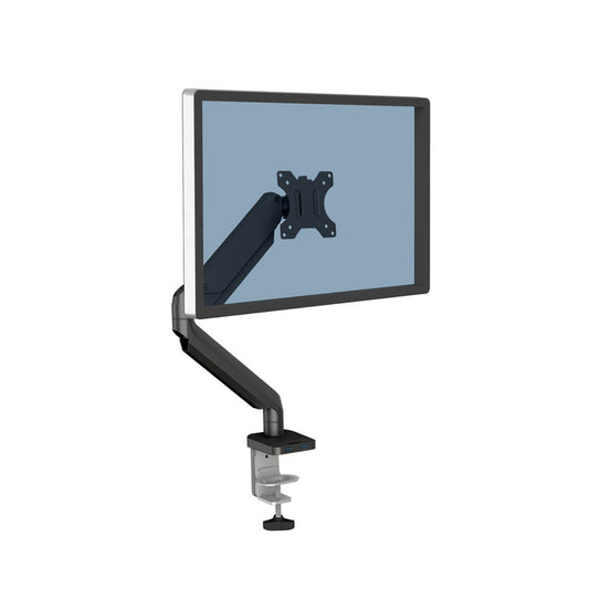 Fellowes Monitor-Halterung Platinum Series für 1 Monitor, Tischklemme, Tischbohrung