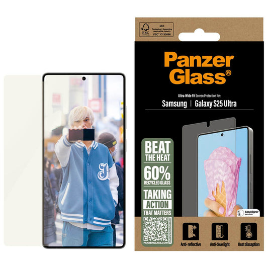 PanzerGlass™ Display-Schutzglas für Samsung Galaxy S25 Ultra | PGRUWFAG38488