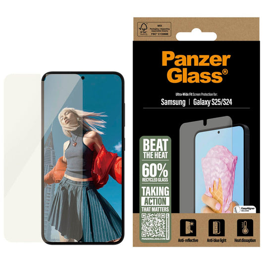 PanzerGlass™ Display-Schutzglas für Samsung Galaxy S25 | PGRUWFAG38388