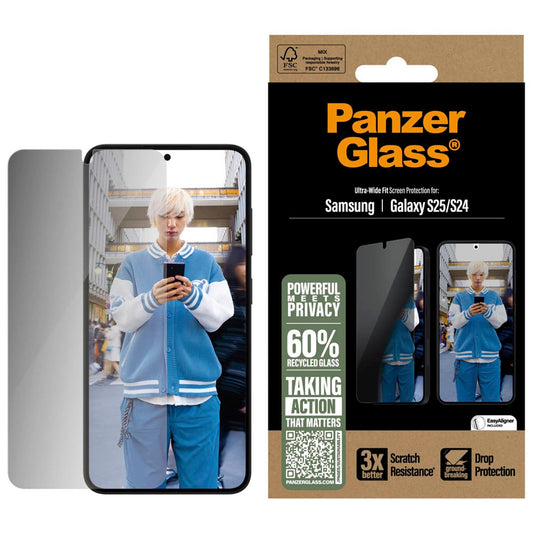 PanzerGlass™ Display-Schutzglas für Samsung Galaxy S25 | PGRPUWFG38388
