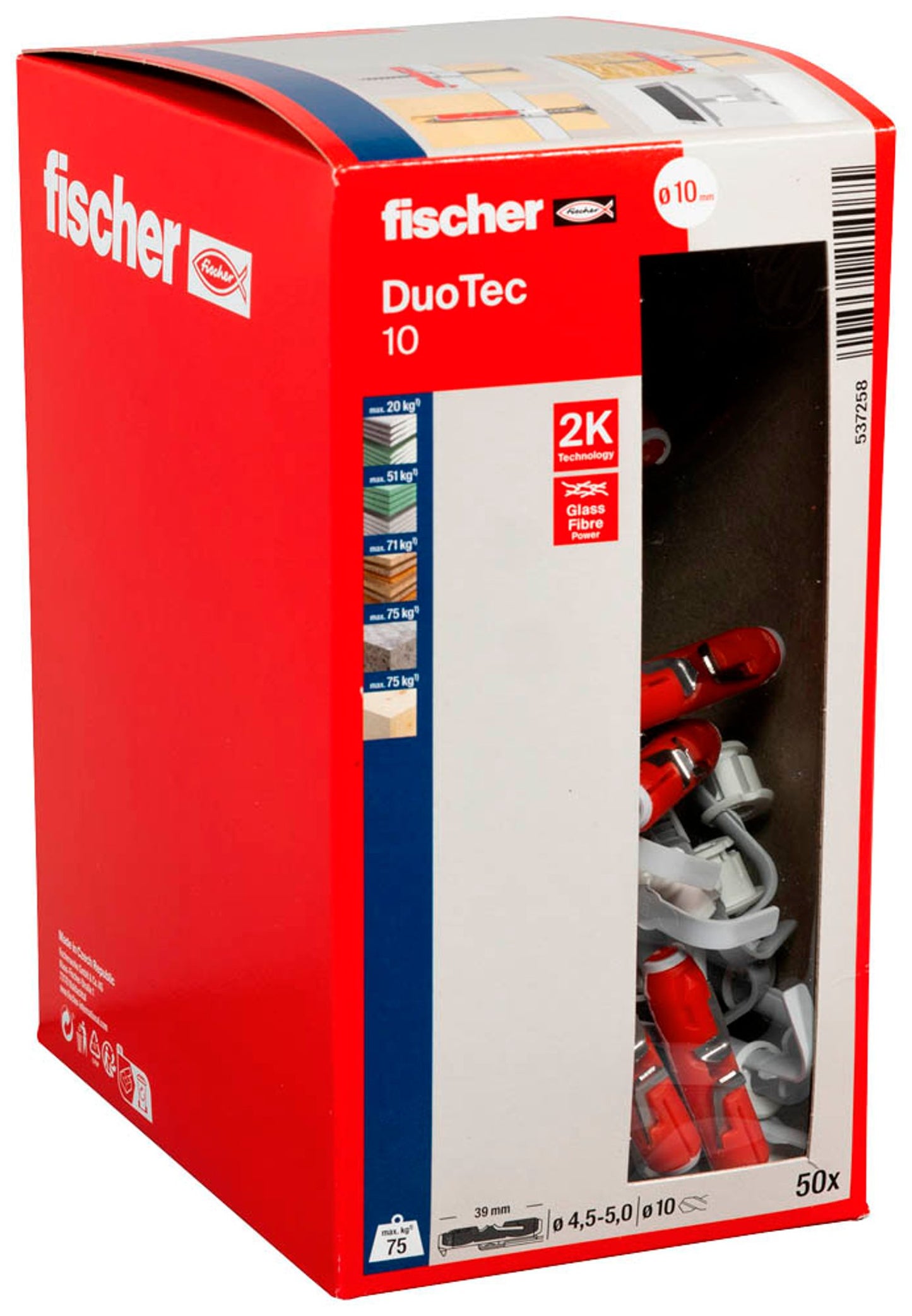 fischer DuoTec 10 Universaldübel-Sortiment Ø 10 mm x 50 mm,  Stück