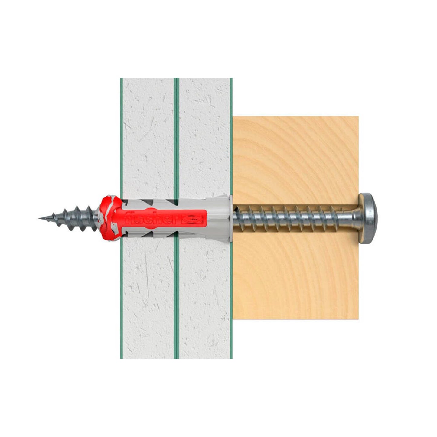 fischer DuoPower 6x30 S PH TX Dübel mit Schrauben Ø 6 mm x 30 mm | 545838 | 1 Pack = 100 St.