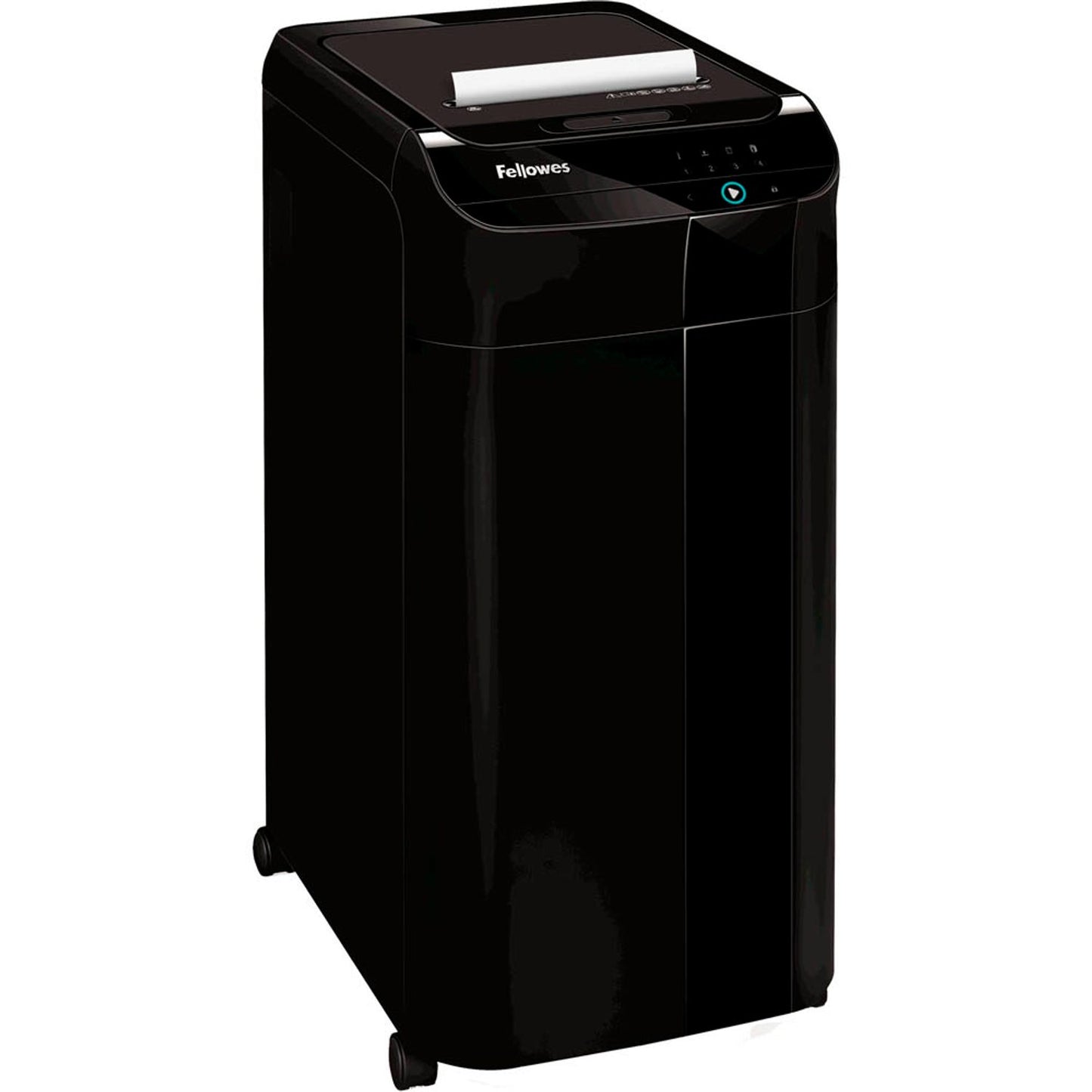 Fellowes AutoMax 450C Aktenvernichter mit Partikelschnitt P-4, 4 x 38 mm, bis , schwarz | 100135793