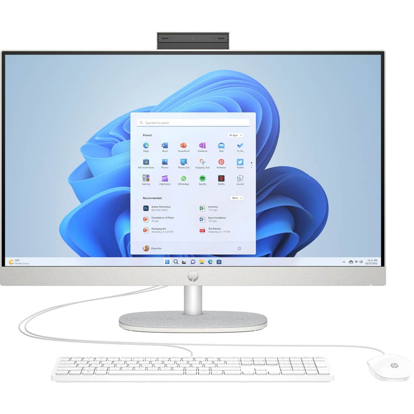 HP 27-cr1001ng All-in-One PC, 16 GB RAM, 512 GB SSD, Intel Core Ultra 7 155U | A45CSEA#ABD