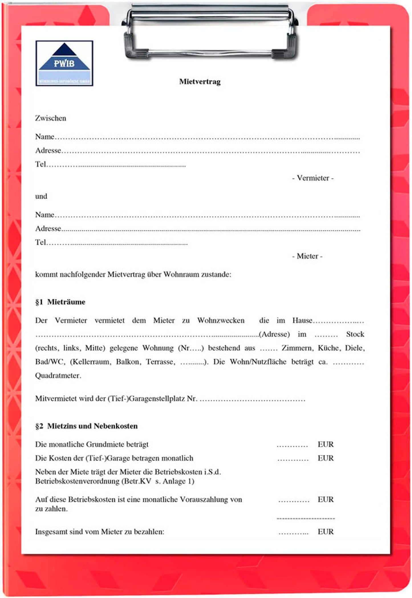 LEITZ Klemmbrettmappe WOW 4199 DIN A4 Kunststoff