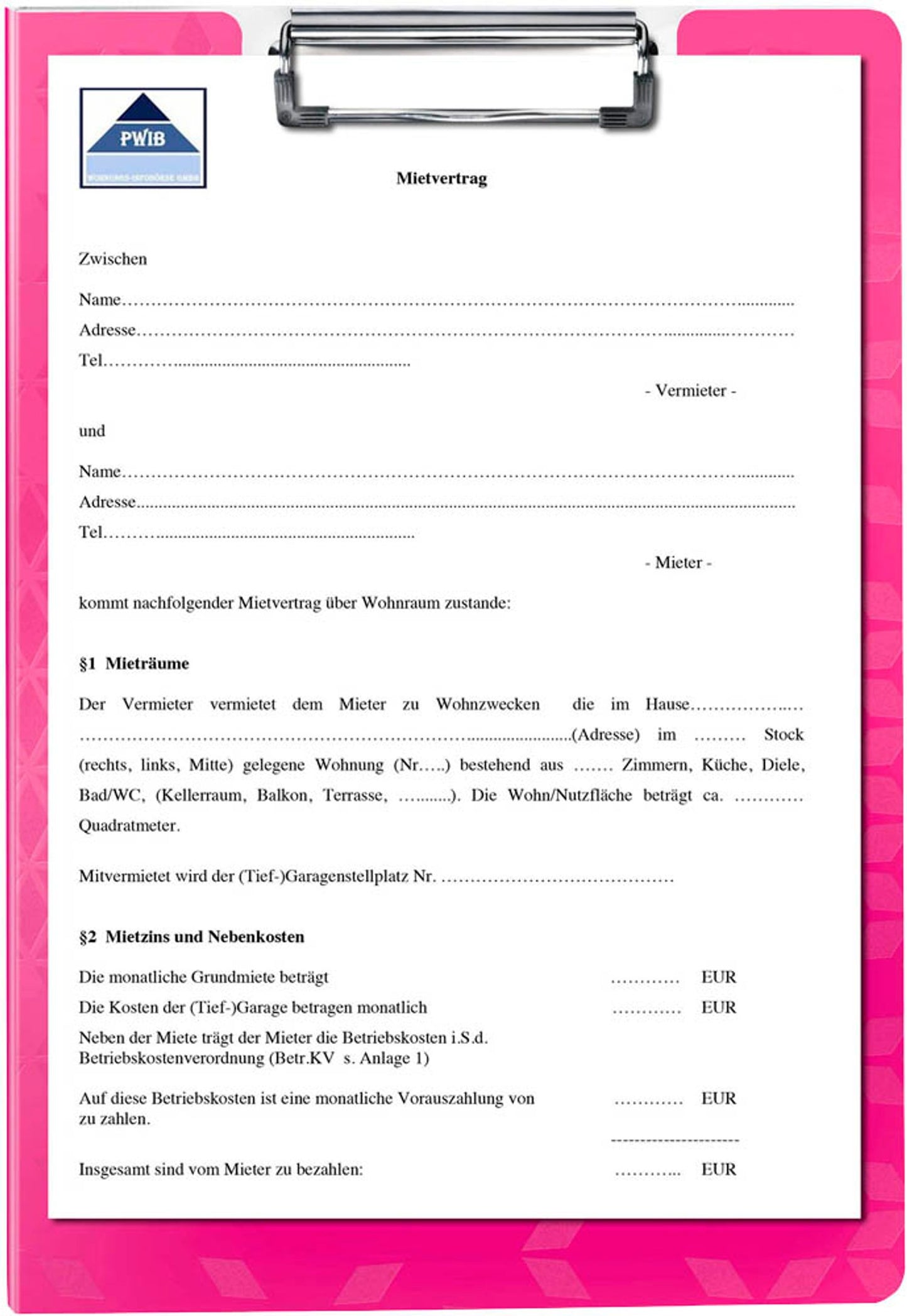 LEITZ Klemmbrettmappe WOW 4199 DIN A4 Kunststoff