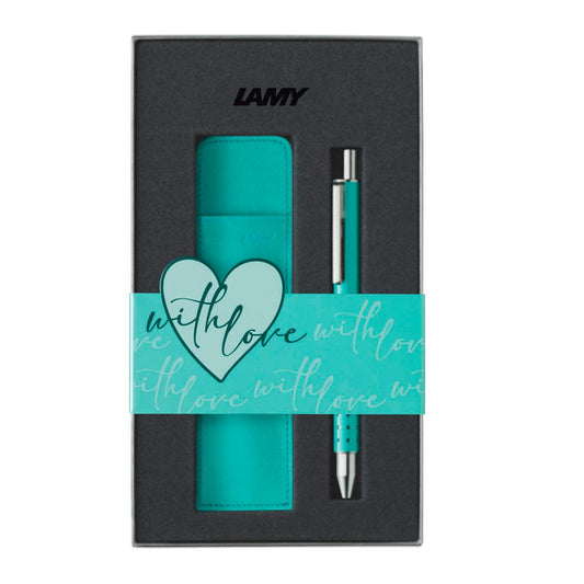 LAMY swift lagoon Tintenroller-Set türkis 0,5 mm, Schreibfarbe: blau | 1239941