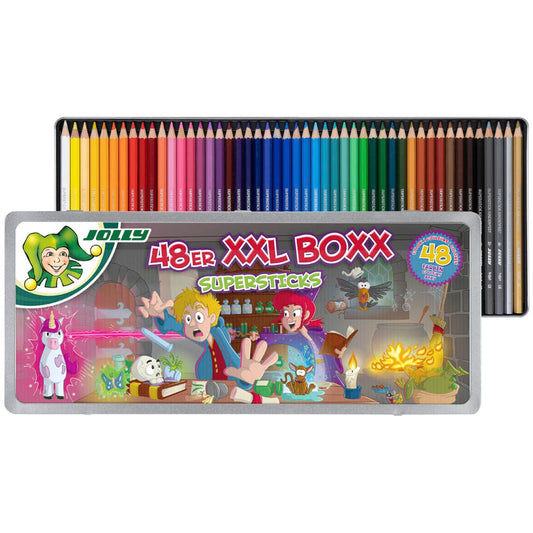 JOLLY SUPERSTICKS Magic KKL BOXX Buntstifte farbsortiert | 3000-0526 | 1 Pack = 48 St.