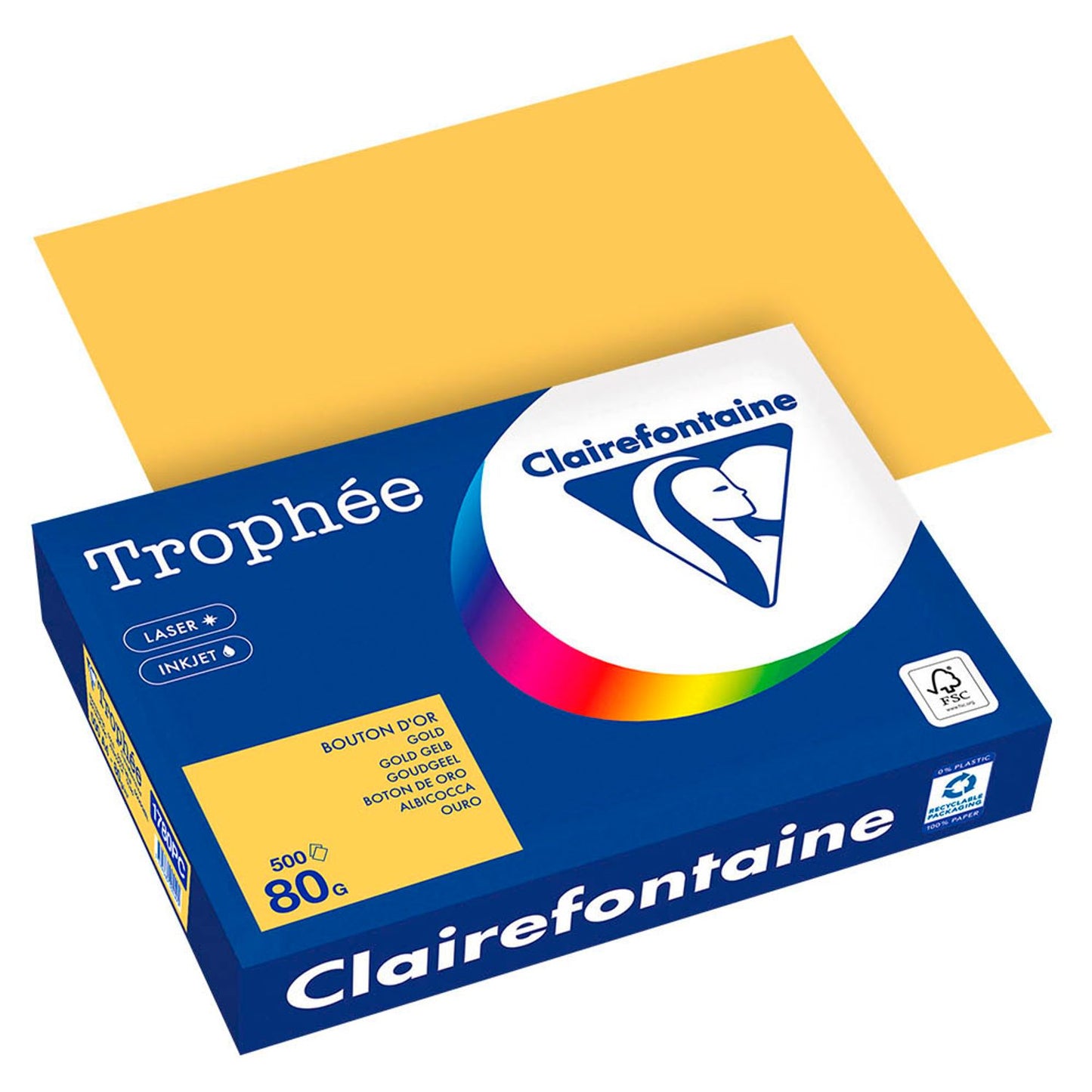 Clairefontaine Kopierpapier Trophée DIN A4 80 g/qm 500 Blatt