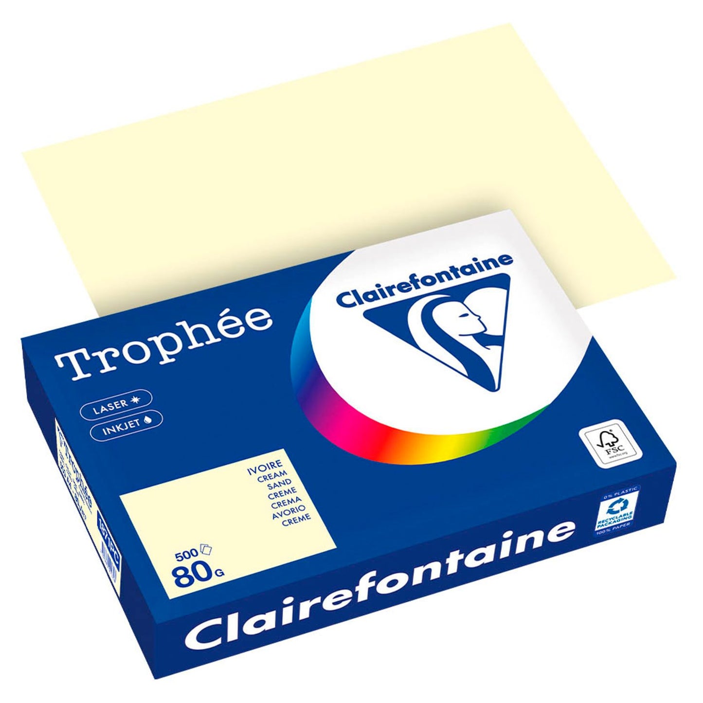 Clairefontaine Kopierpapier Trophée DIN A4 80 g/qm 500 Blatt